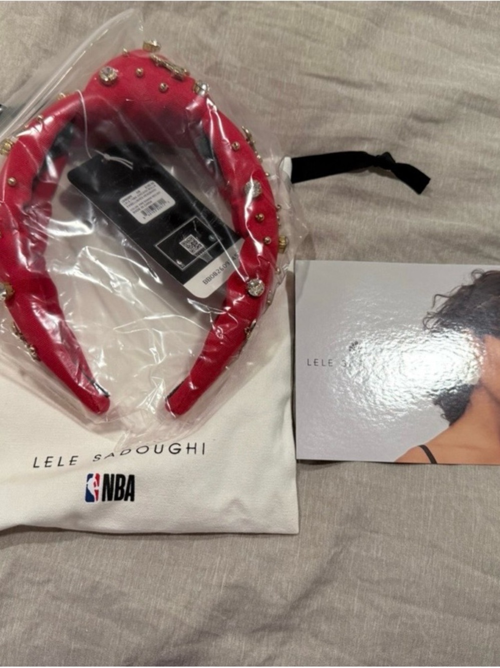 NBA Red Studded Headband